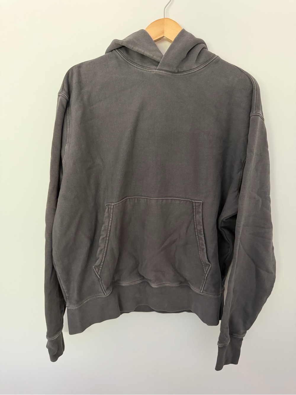 American Eagle Classic Gray Pullover Hoodie - Men's Sweatshirt Size M